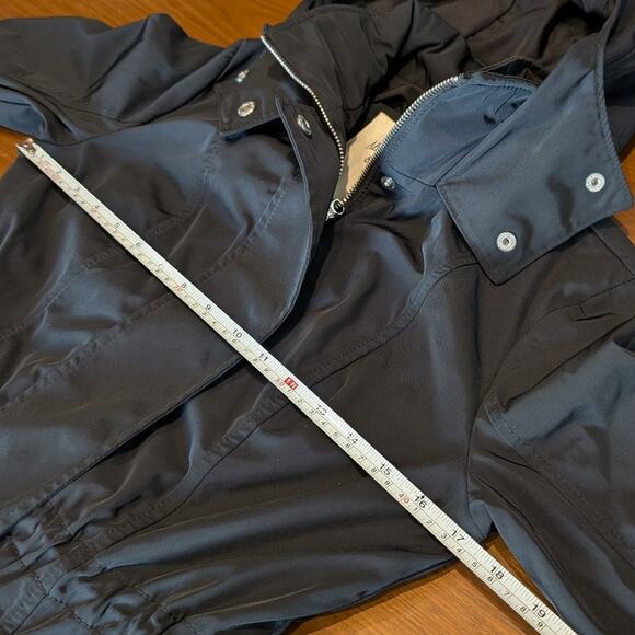 Abercrombie & Fitch Black A&F Nylon Parka Hooded Jacket, size S - Picture 6 of 9